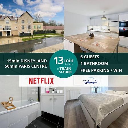 Le Cosy Villeneuve - Appartement Cosy Pour 6 A Disneyland Paris Bagian luar foto